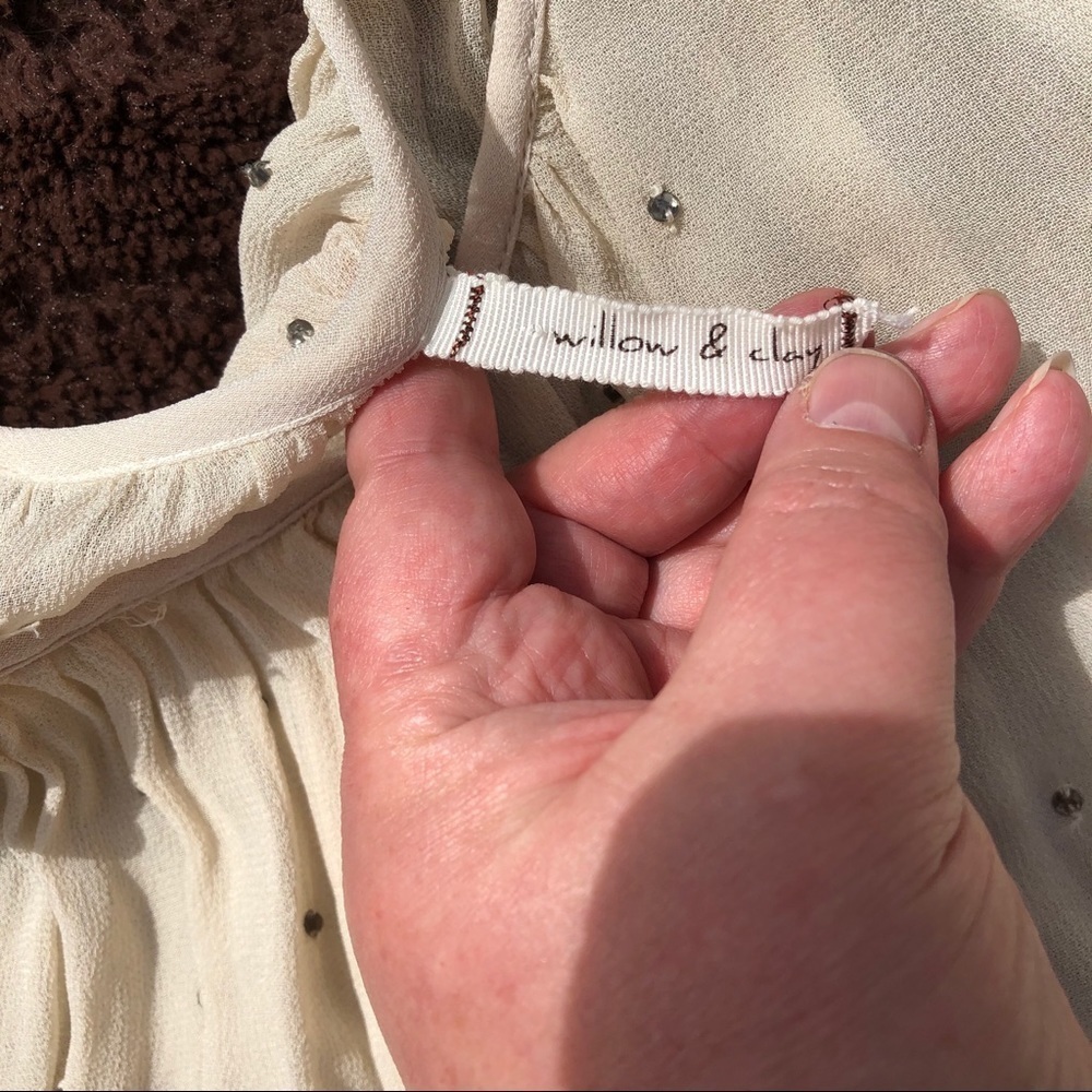 Chiffon blouse with Rhinestones - Picture 4 of 6
